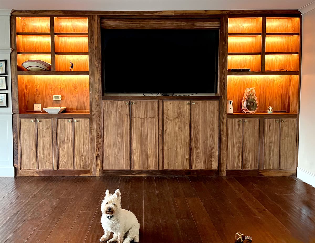 Custom Walnut Builtin