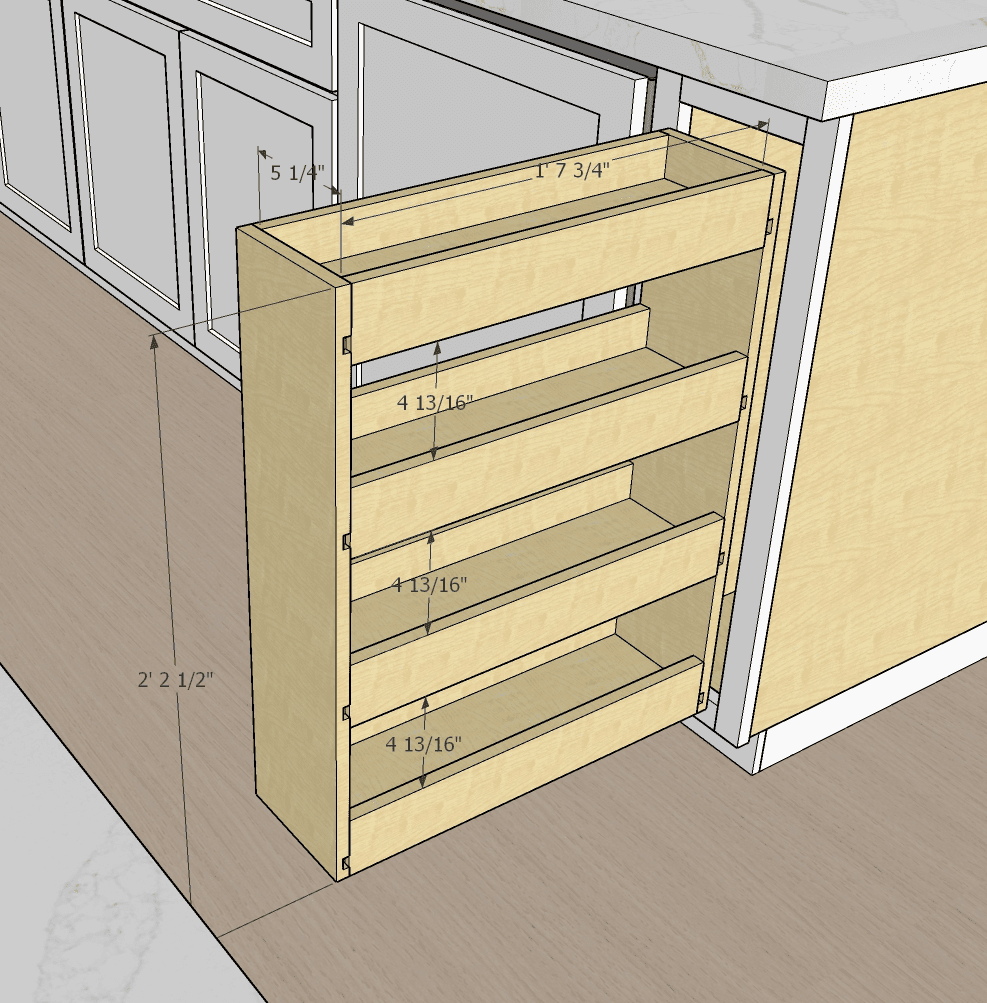 Spice Drawer Render